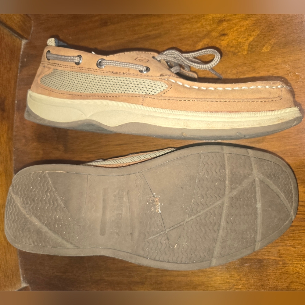 Sperry Boys Topsider Lanyard boat shoes size Y5.5M - Picture 5 of 9